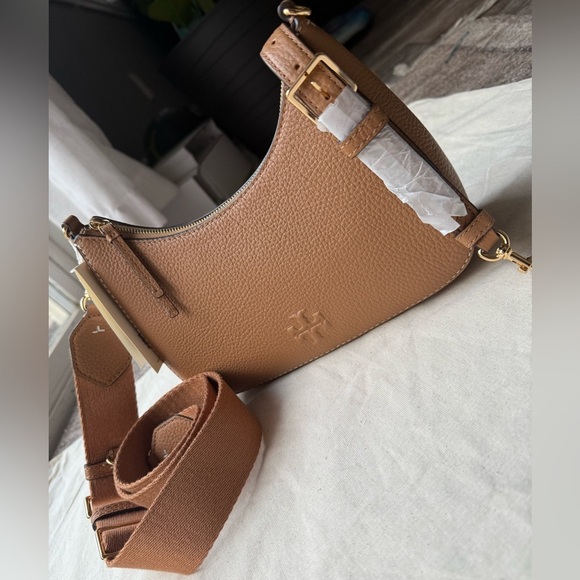 New ToryBurch THEA CONVERTIBLE CROSSBODY TIRAMISU 2 straps - Picture 11 of 11